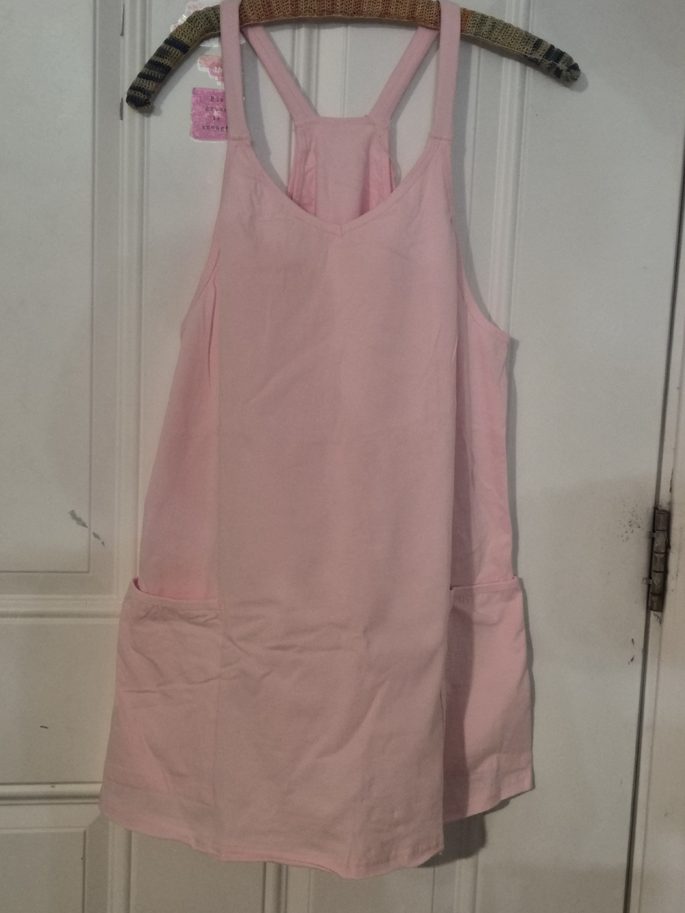 Pink Mini Dress with Racerback Straps